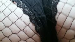 Tattooed Girl Booty In Fishnets Smother