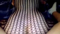 Mesmerizing Fishnet Reverse Cowgirl And Doggystyle Creampie!