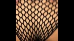 Girlfriend Destroyed In Hallway In Hungry Fishnet Outfit ! Amateur British