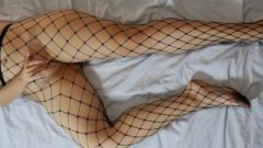 Voluptuous Long Legs In Fishnets – Crossed Legs Masturbation ~dirtyfamily~