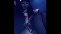 Nubile Smoking Weed In Fishnets #2