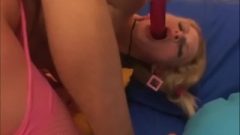 Russian Golden-haired Slut Get All Holes Insertion And Cum Shot To Mounth